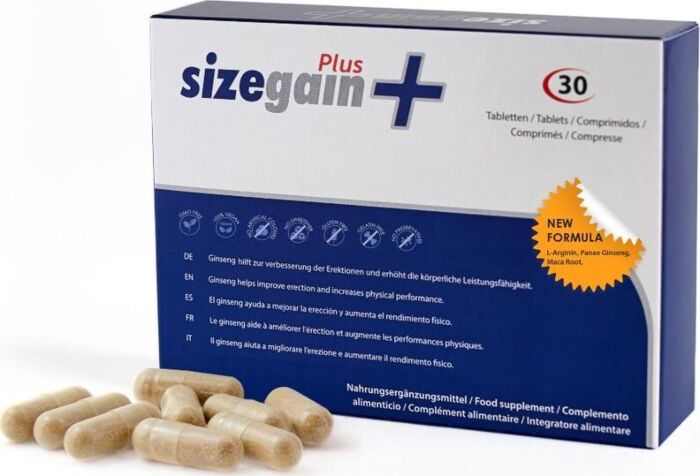 Cápsulas SizeGain Plus – Aumento naturale del pene