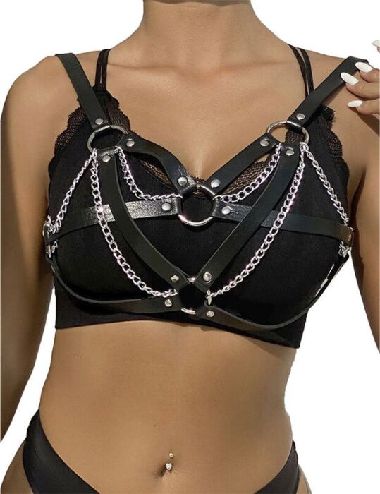 Cinturón de Bondage SUBBLIME 953713 Metal Negro