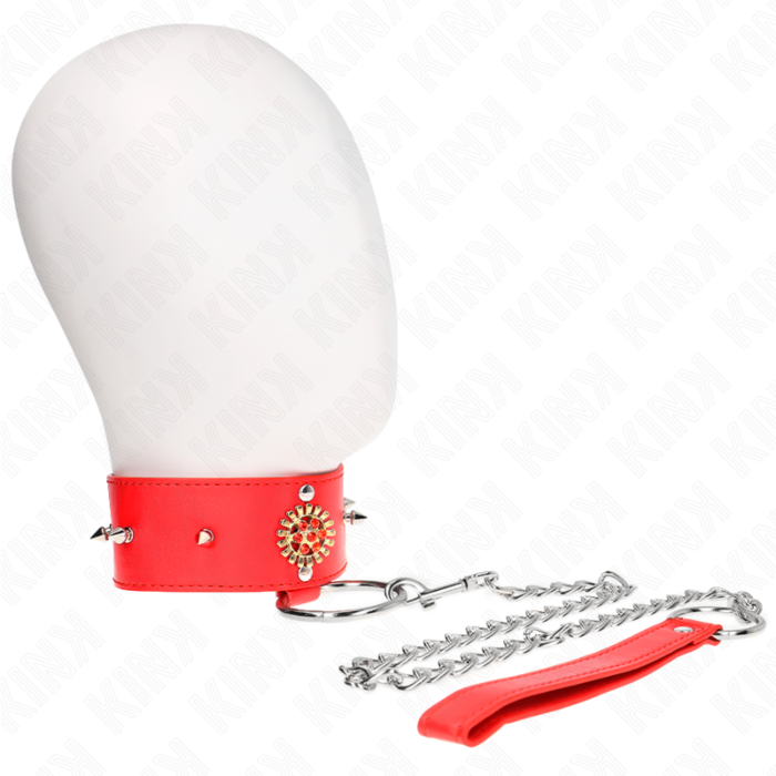 Collare con Guinzaglio KINK 65 cm Regolabile e Elegante