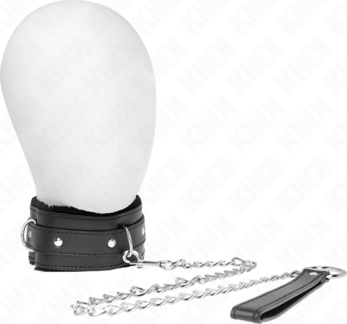 Collar con Correa KINK Negro Ajustable 65 cm