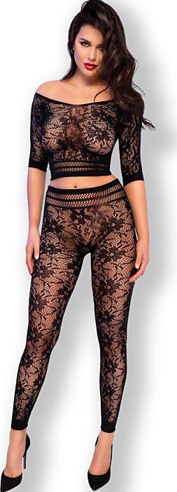 Conjunto Chilirose CR 4661 Top & Leggins Negro S/M Conjunto Chilirose CR 4661 Top & Leggins Negro S/M