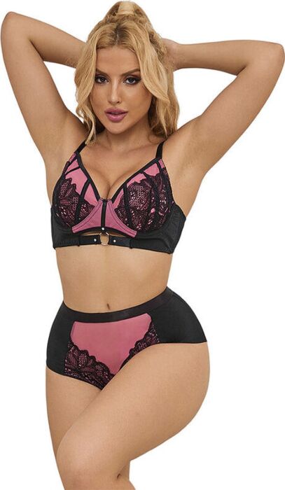 Conjunto Sujetador SUBBLIME Rosa Crema L/XL