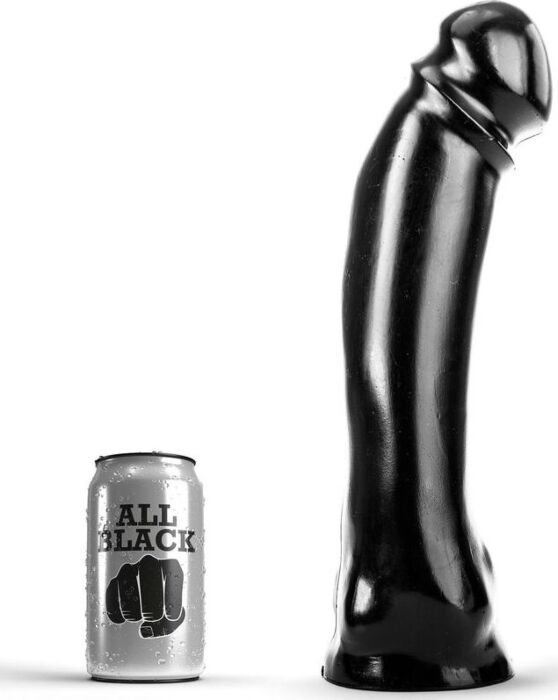 Dildo ALL BLACK DONG 33 cm asta lunga