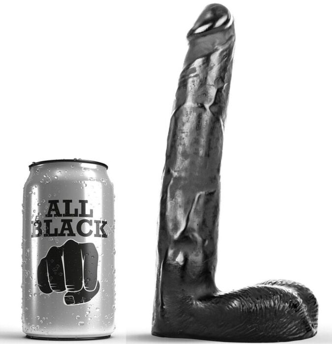 Dildo realistico ALL BLACK 21 cm