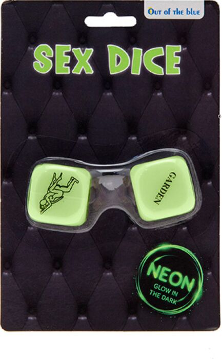 Dadi fluorescenti Out Of The Blue con frasi in inglese Dadi fluorescenti Out Of The Blue con frasi in inglese