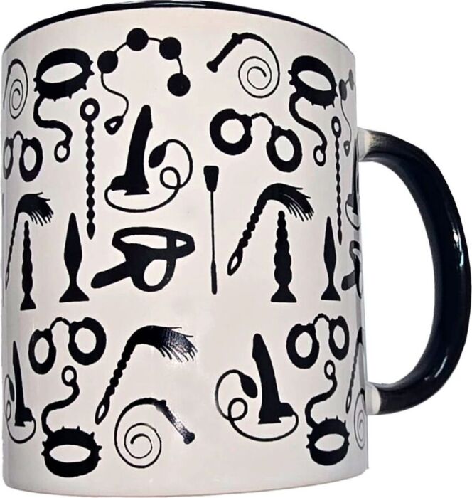 Tazza Diablo Picante Bondage 370 ml con Design Umoristico Tazza Diablo Picante Bondage 370 ml con Design Umoristico