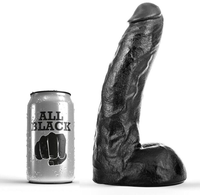 Dildo All Black 22 cm | Morbido e flessibile Dildo All Black 22 cm | Morbido e flessibile