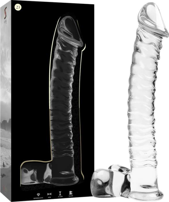 NEBULA SERIES BY IBIZA MODELO 10 DILDO CRISTAL 16.5 CM O 3.5 CM