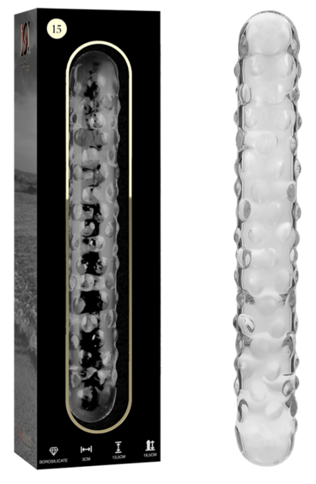 Dildo Nebula Series by Ibiza 15 in vetro borosilicato