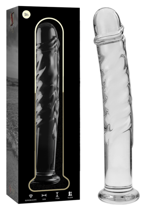 Dildo Nebula Series By Ibiza Modello 16 in cristallo trasparente