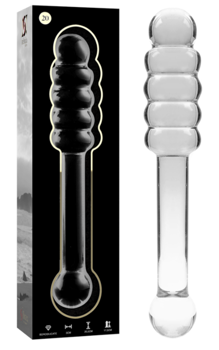 Dildo NEBULA SERIES BY IBIZA Modello 20 in Cristallo