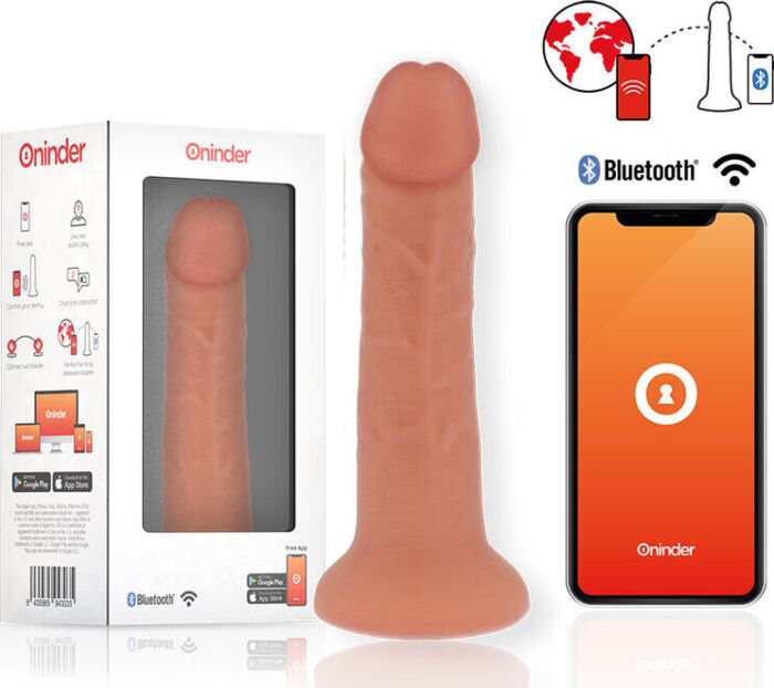 Dildo ONINDER Bogotá 17.5cm Vibración App Dildo ONINDER Bogotá 17.5cm Vibración App