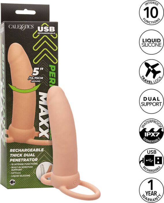 Doble Penetrador Calexotics Maxx 10 Vibraciones Doble Penetrador Calexotics Maxx 10 Vibraciones