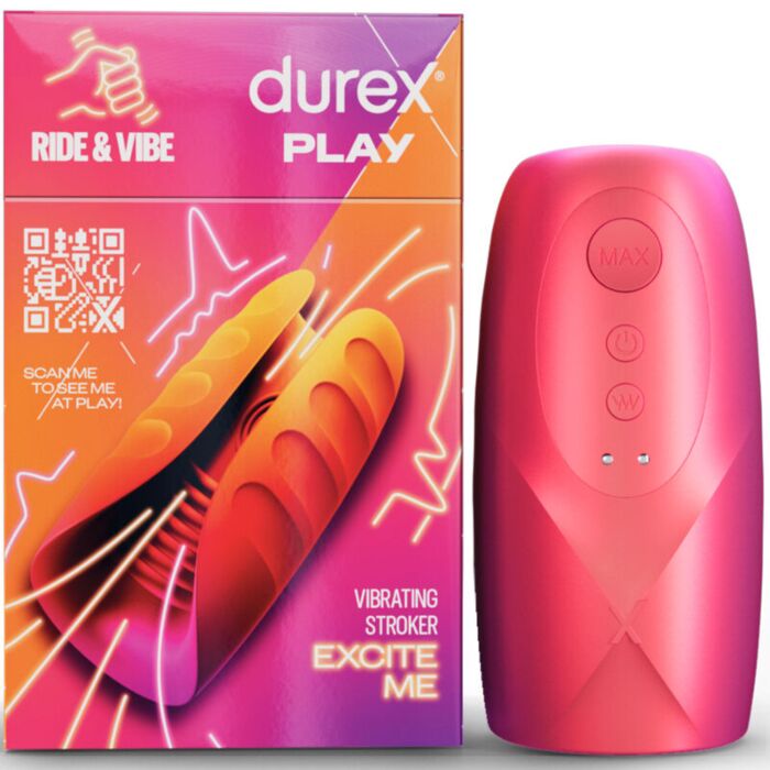 Masturbatore vibrante DUREX RIDE & VIBE con 3 modalità Masturbatore vibrante DUREX RIDE & VIBE con 3 modalità
