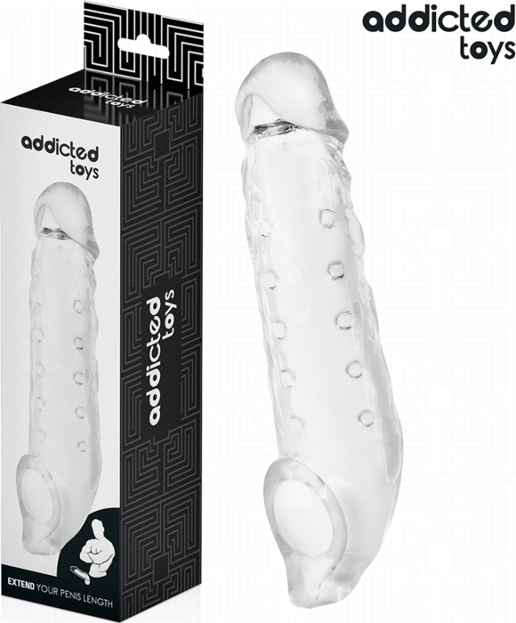 Funda para el pene Addicted Toys M Transparente