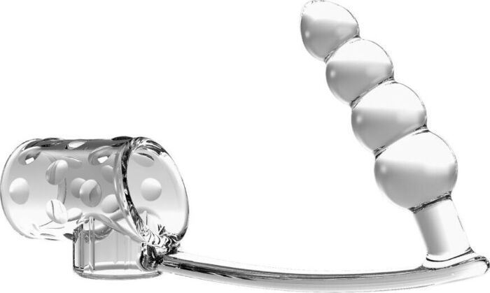 Funda para Pene Pretty Love Con Plug Anal Transparente