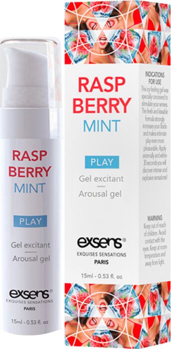 Gel stimolante Exsens Raspberry Mint 15 ml Gel stimolante Exsens Raspberry Mint 15 ml