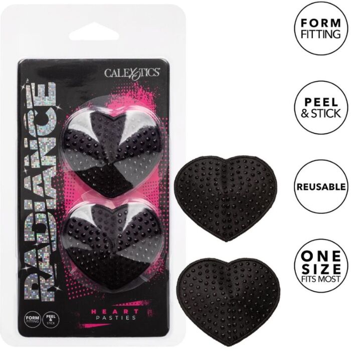 Heart Gem Pezoneras Glam - Negro Heart Gem Pezoneras Glam - Negro