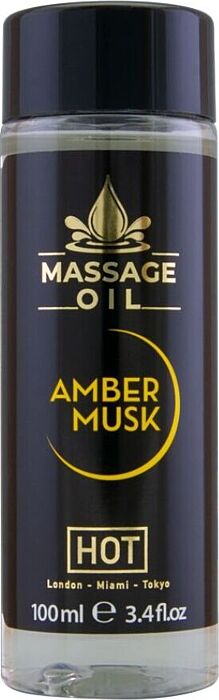 Olio da Massaggio HOT Amber & Musk - 100 ml di benessere Olio da Massaggio HOT Amber & Musk - 100 ml di benessere