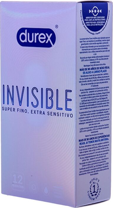Invisible Super Fino Extra Sensitivo 12 Uds