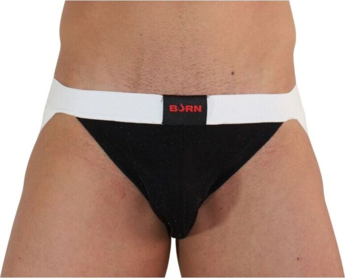 Jockstrap BURN 004 Brillante Negro - Sensualidad Total