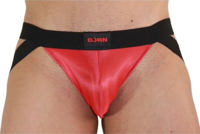 Jockstrap BURN 010 Rojo Negro XL Sensualidad Única