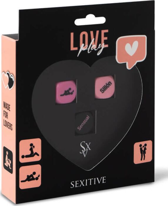 Dadi erotici SEXITIVE Love Play - Pack 3 per coppia Dadi erotici SEXITIVE Love Play - Pack 3 per coppia