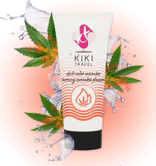 Kikã travel gel deslizante sabor a cannabis efecto calor intenso 50ml