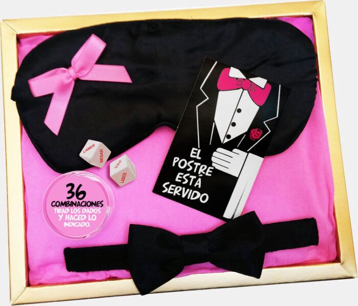 Kit Erotico INEDIT El Postre Está Servito con Antifaz e Dadi