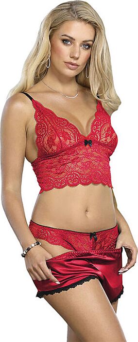 Lencería Sublime SUBBLIME Set 3 Piezas Rojo Lencería Sublime SUBBLIME Set 3 Piezas Rojo