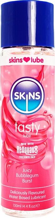 Lubricante Chicle SKINS 130 ml - Sabor Irresistible