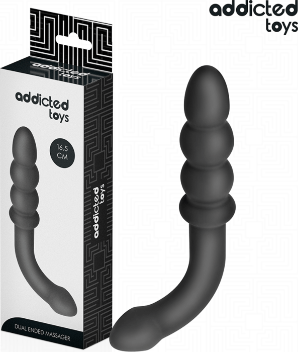 Masajeador Anal Doble Addicted Toys 16,5 cm Silicona Masajeador Anal Doble Addicted Toys 16,5 cm Silicona