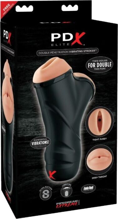 Masturbatore doppio PDX ELITE in Fanta Flesh
