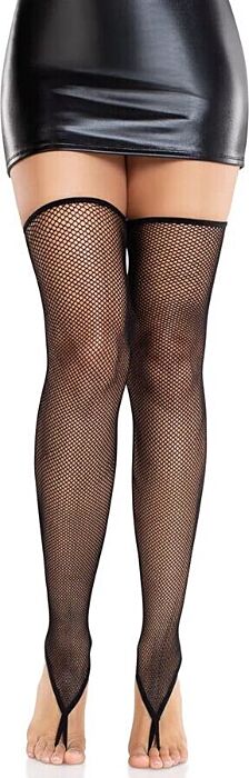 Medias Altas Leg Avenue Sin Pie Negro Seductoras