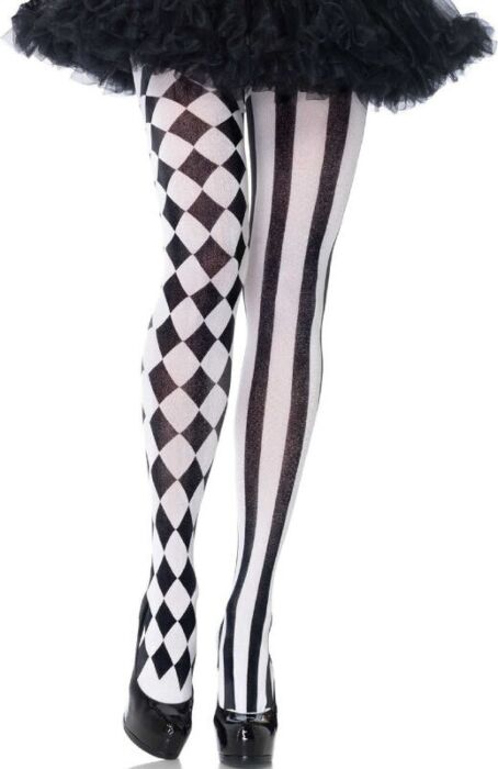 Medias Arlequín NoirBlanc