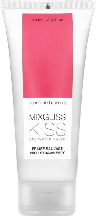 Mixgliss lubricante base agua sabor a fresa 70ml