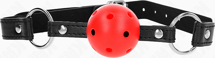 Mordaza de Bola KINK 4.5 cm Roja | Control y Silencio