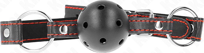 Mordaza de Bola KINK 4.5 cm Silicona Negra Mordaza de Bola KINK 4.5 cm Silicona Negra