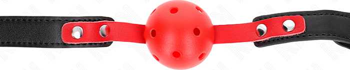 Mordaza de Bola KINK Rojo 4 cm Ajustable