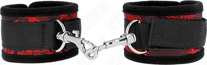 Muñequera BDSM KINK Escándalo Rojo-Negro Metal Muñequera BDSM KINK Escándalo Rojo-Negro Metal