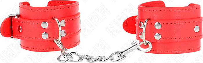 Muñequera BDSM KINK Roja Ajustable - Control Total Muñequera BDSM KINK Roja Ajustable - Control Total