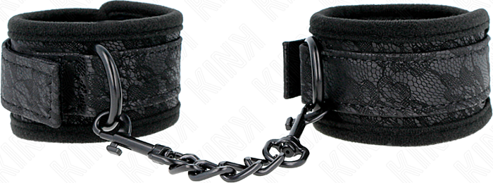 Muñequeras BDSM KINK Neopreno Ajustable Negro Muñequeras BDSM KINK Neopreno Ajustable Negro