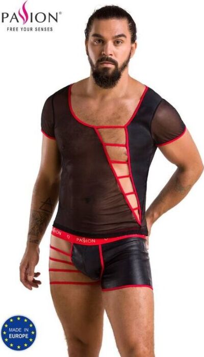 Pack de Lencería Passion Men 055 Set Negro L/XL