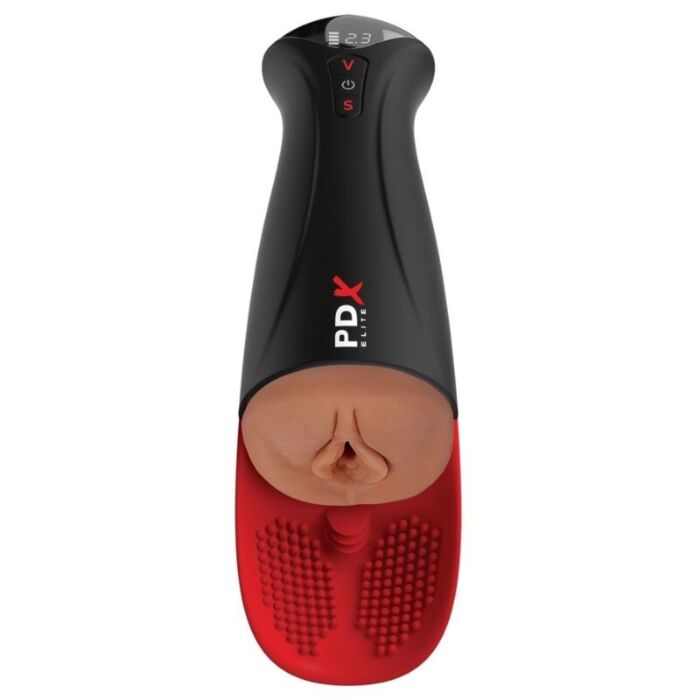 PDX ELITE - FAP-O-MATIC PRO XL AUTOMATIC VIBRATING STROKER BROWN 34.9 CM PDX ELITE - FAP-O-MATIC PRO XL AUTOMATIC VIBRATING STROKER BROWN 34.9 CM