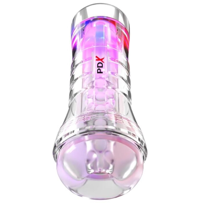 PDX ELITE - VIEWTUBE XXL LED TRANSPARENT STROKER 27.3 CM PDX ELITE - VIEWTUBE XXL LED TRANSPARENT STROKER 27.3 CM