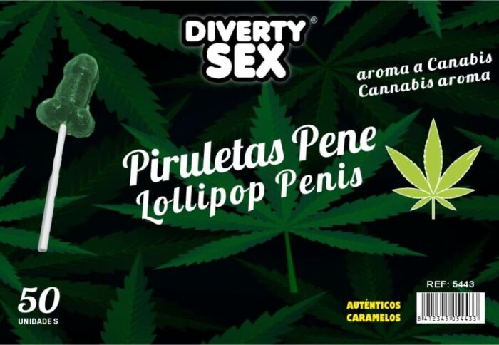 Piruletas Diablo Goloso 50pcs Aroma Cannabis