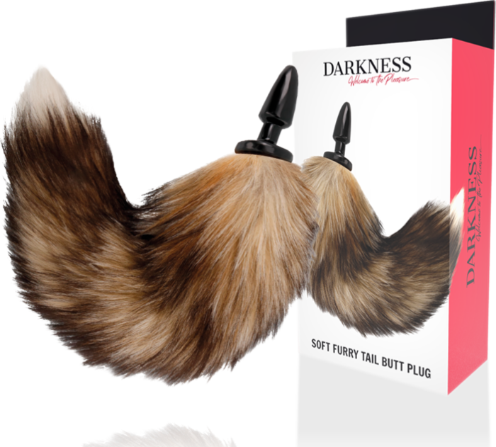 Plug Anal BDSM Darkness con Cola Peluda da 10 cm