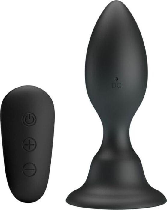 Plug Anal MR PLAY Control Remoto Vibrante Negro