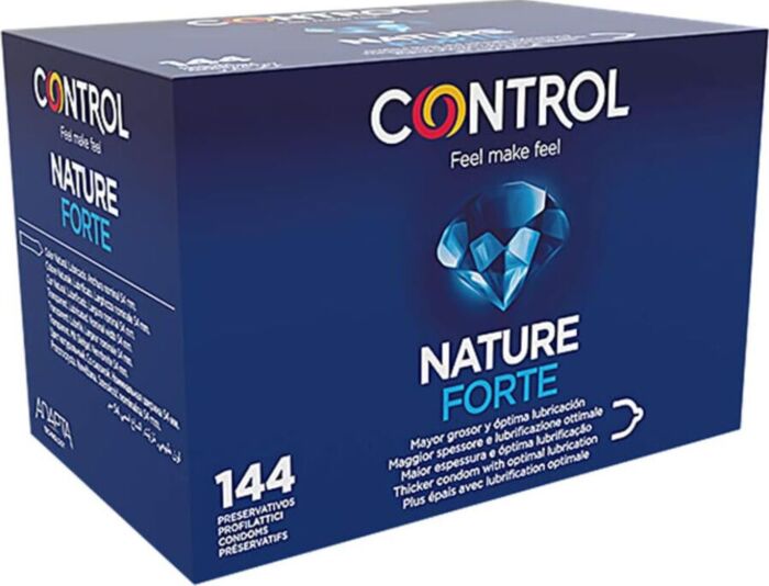 Preservativi CONTROL Nature Forte 144 Unità - Forma Adapta e Sicurezza Preservativi CONTROL Nature Forte 144 Unità - Forma Adapta e Sicurezza