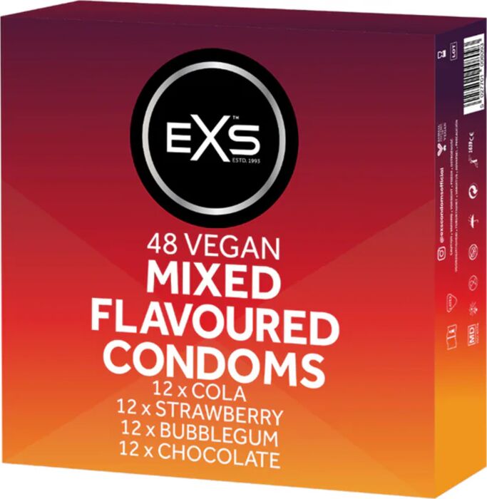 Preservativi Exs Mixed Flavours – 48 pezzi assortiti